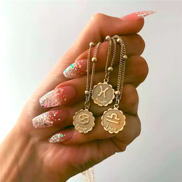 Aries March-April Zodiac Sign Bead Charm Necklace - Picture 4 of 15